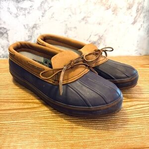 Kamik Mallard Purple Rubber Waterproof Duck Shoes Leather Tim Preppy Size 6